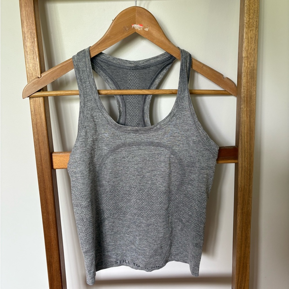 Lululemon Swiftly Gray Racerback Tank Top size 4